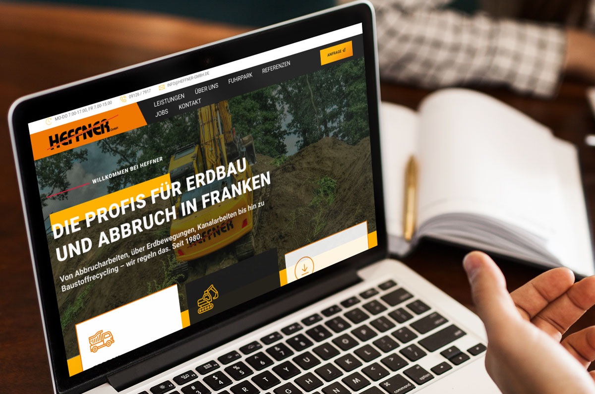 Webdesign Schnaittach Baufirma Homepage Erstellung